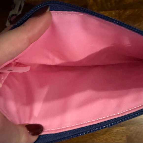 Scout Pink and Navy Circle Pattern Pouch - Picture 2 of 4